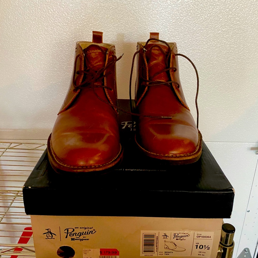 Original Penguin men’s dress boots.